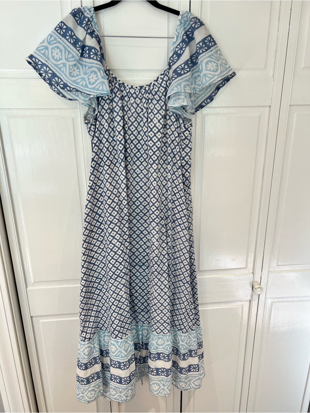 EUC India Collection Emerson Frye Tasha Button Down Midi Maxi Sundress - Picture 6 of 6
